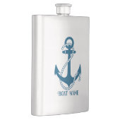 ブルーボートいかりカスタム文字 フラスク (右)