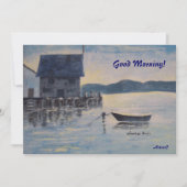 ブルーボートリタイアメントパーティの招待状ノート 招待状 (正面)