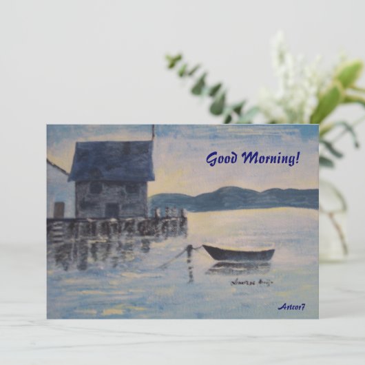 ブルーボートリタイアメントパーティの招待状ノート 招待状 (スタンド正面)