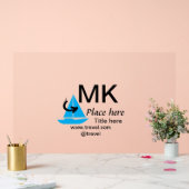 ブルーボート黒矢印トラベルエージェントブログWebサイトt アクリルサイン (ウェディング)