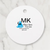 ブルーボート黒矢印トラベルエージェントブログWebサイトt フェイバータグ (裏面)