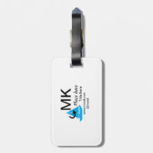 ブルーボート黒矢印トラベルエージェントブログWebサイトt ラゲッジタグ (裏面縦)