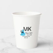 ブルーボート黒矢印トラベルエージェントブログWebサイトt 紙コップ (裏面)