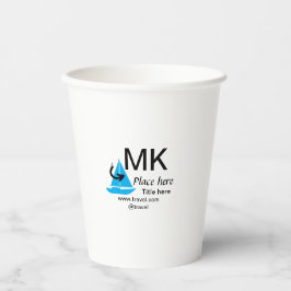 ブルーボート黒矢印トラベルエージェントブログWebサイトt 紙コップ