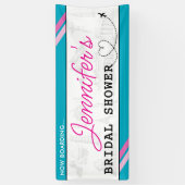 ブルーボードのウェディングシャワーバナー 横断幕 (縦)