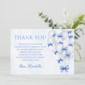 ブルーボーバルーンガール誕生日サンキューカード サンキューカード (スタンド正面)