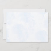 ブルーボーバルーンガール誕生日サンキューカード サンキューカード (裏面)