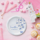 ブルーボーバルーン誕生日紙プレート ペーパープレート (パーティー)