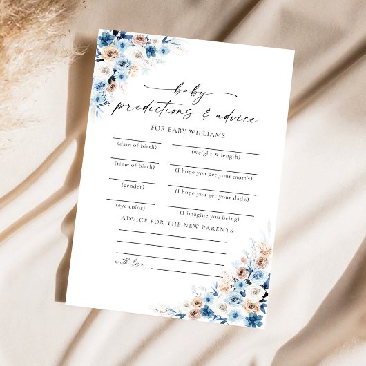 ブルーボーフローラベビー予測カード