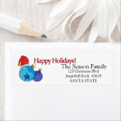 ブルーボーブルズハッピーホリデイズ住所 シール (インサイチュ)