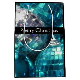 ブルーボーブルズメリークリスマス抱き枕ミディアムブラック ミディアムペーパーバッグ