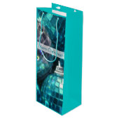 ブルーボーブルズメリークリスマス抱き枕ワイン ワインギフトバッグ (正面アングル)