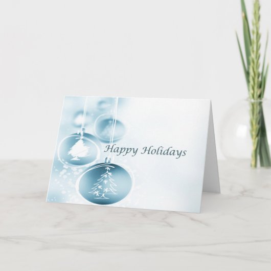 ブルーボーブルハッピーホリデー シーズンカード (正面)