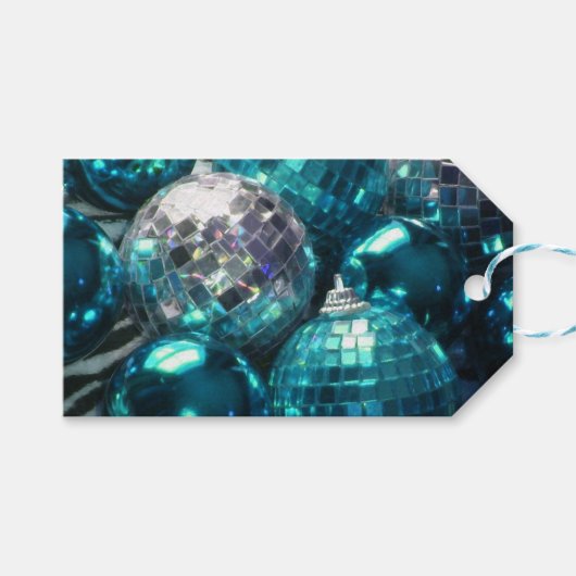 ブルーボーブル文字ギフトラベルブルー ギフトタグ (正面(横))