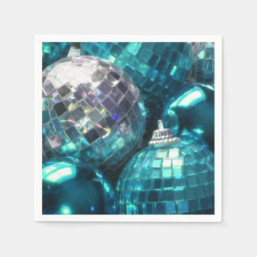 ブルーボーブル紙ナプキンス スタンダードカクテルナプキン (正面)