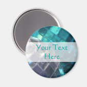 ブルーボーブル詳細「Your Text」マグネット マグネット (正面/裏面)