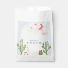 ブルーボーホアーチサボテンおもちゃボーイベビーシャワー フェイバーバッグ