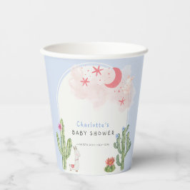 ブルーボーホアーチサボテンおもちゃボーイベビーシャワー 紙コップ