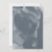 ブルーボーホウォーターカラー結婚式招待状 セーブザデート (裏面)