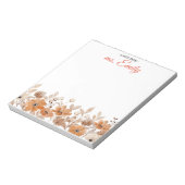 ブルーボーホウォーター縁どカラー ノートパッド (回転)