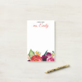 ブルーボーホウォーター縁どカラー ポストイット (デスク上)