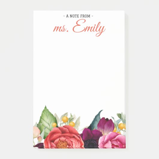 ブルーボーホウォーター縁どカラー ポストイット (正面)