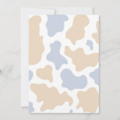 ブルーボーホカウファームボーイベビーシャワー 招待状 (裏面)