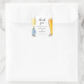 ブルーボーホシックな泡とブリュースありがとうござ結婚う スクエアシール (バッグ)