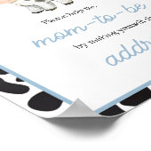 ブルーボーホハイランドカウカベビーエンベロープステーション ポスター (角)