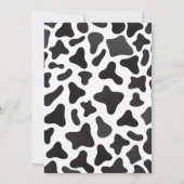 ブルーボーホハイランドカウベビーシャワー 招待状 (裏面)