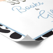 ブルーボーホハイランド牛の赤ちゃんシャワー本とギフト ポスター (角)