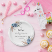 ブルーボーホボーイベビーシャワー紙プレート ペーパープレート (パーティー)