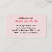 ブルーボーホレインボーキュート代用先生 名刺 (裏面)