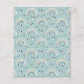 ブルーボーホレインボーベビーシャワー予測ゲーム (裏面)