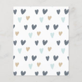 ブルーボーホレインボーベビーシャワー予測ゲーム (裏面)