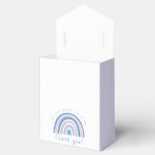 ブルーボーモダンホレインボーベイビーシャワーありがとう フェイバーボックス (オープン)