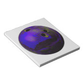 ブルーボーリングカスタマイズボール ノートパッド (アングル)