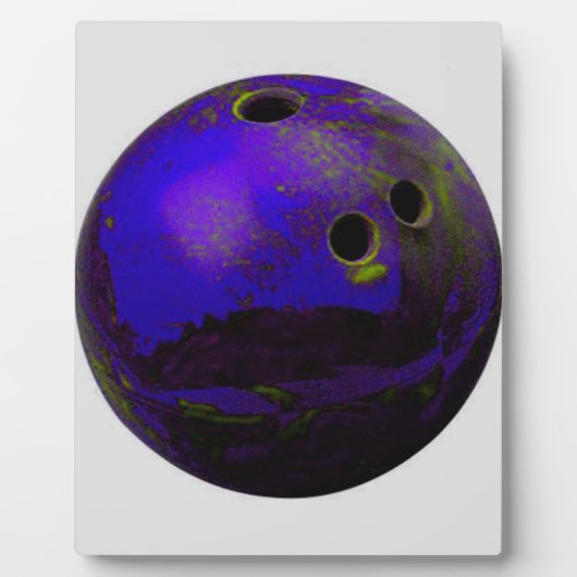 ブルーボーリングカスタマイズボール フォトプラーク (正面)