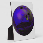 ブルーボーリングカスタマイズボール フォトプラーク (側面)