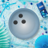 ブルーボーリングボール ペーパープレート (パーティー)