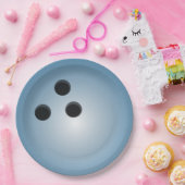 ブルーボーリングボール ペーパープレート (パーティー)