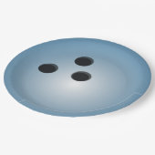 ブルーボーリングボール ペーパープレート (アングル)