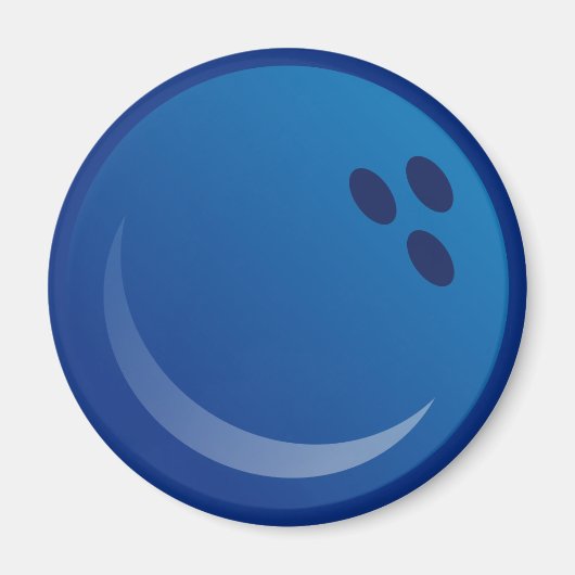 ブルーボーリングボール マグネット (正面)