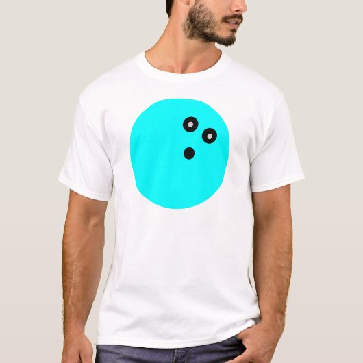 ブルーボーリングボール Tシャツ (正面)