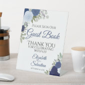 ブルーボー素朴ホフローラお願いゲストブックにサイン 台座サイン (インサイチュ)