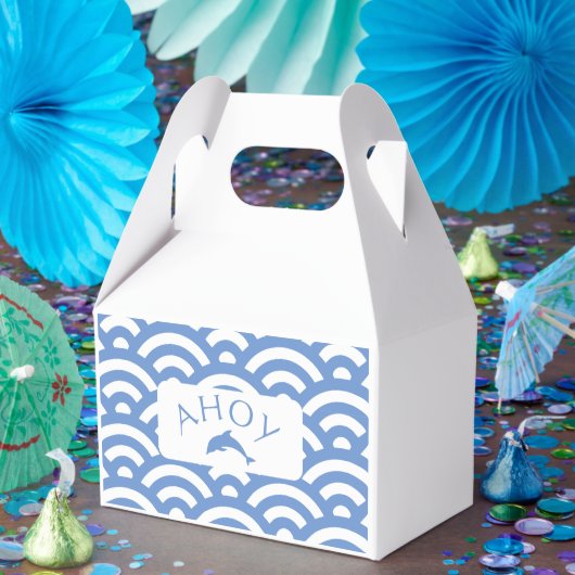 ブルーボー航海のーベイビーシャワー フェイバーボックス (パーティー)