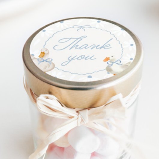 ブルーボー間抜けグースコケット誕生日クラシックRou ラウンドシール