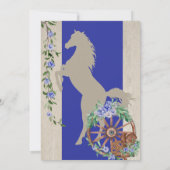 ブルーボ素朴ーホウエスタンチャラテーマキンセアニェラ 招待状 (裏面)