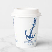 ブルーボ航海のートいかり紙カップ 紙コップ (裏面)