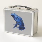ブルーポイズンダーツカエル メタルランチボックス (正面)